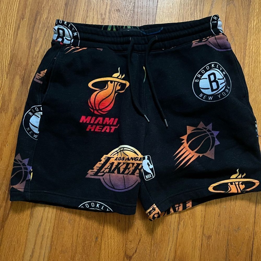 Hollister Black Multi-Logo Athletic Shorts